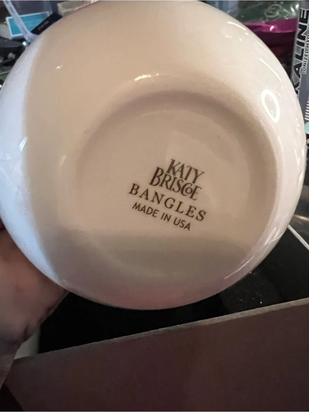 White Ceramic Pitcher with Embossed Band